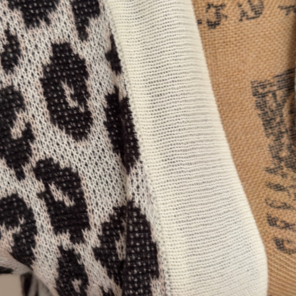 BB DAKOTA Leopard Print Open Front Cardigan Sweater S - Picture 4 of 9